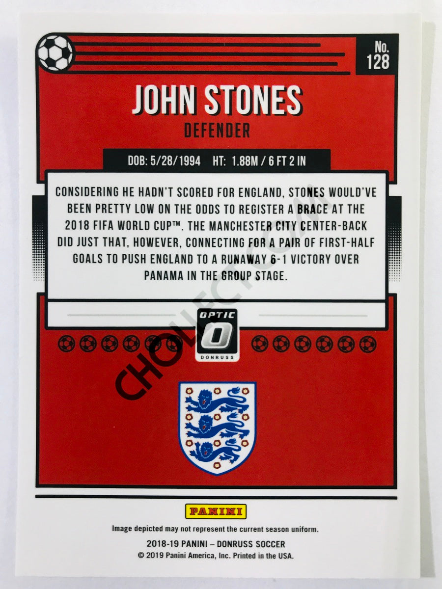 John Stones - England 2018-19 Panini Donruss Optic #128