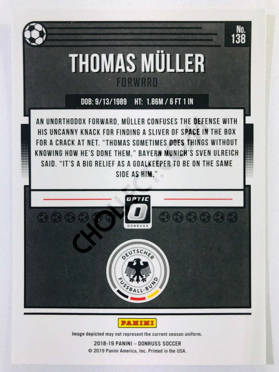 Thomas Muller - Germany 2018-19 Panini Donruss Optic #138