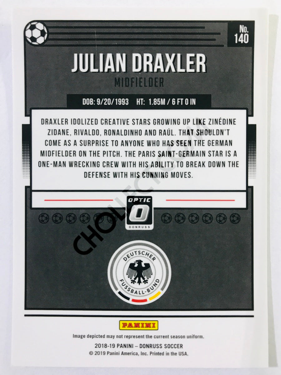 Julian Draxler - Germany 2018-19 Panini Donruss Optic #140