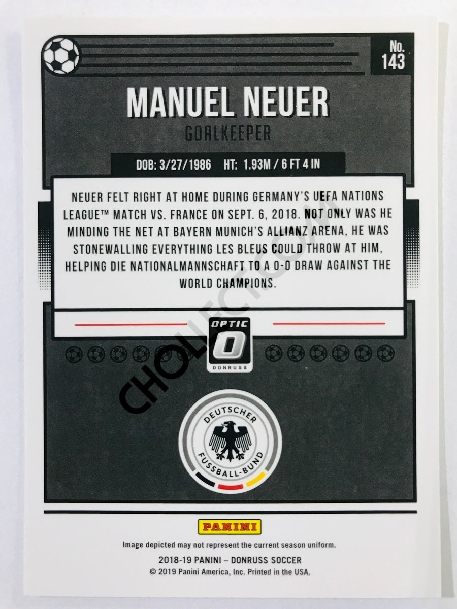 Manuel Neuer - Germany 2018-19 Panini Donruss Optic #143