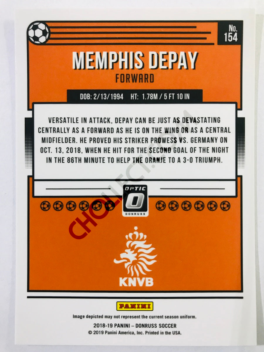 Memphis Depay - Netherlands 2018-19 Panini Donruss Optic #154