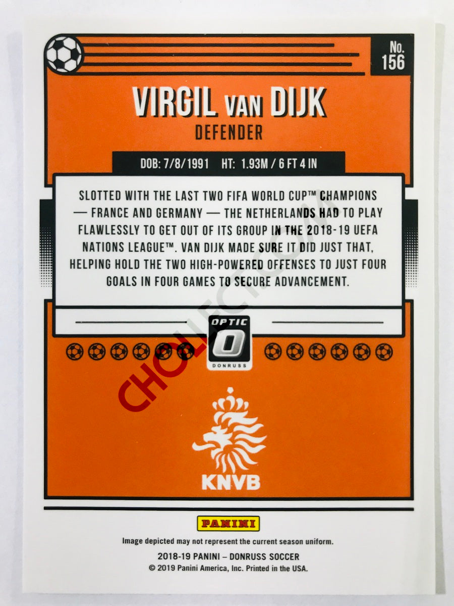 Virgil van Dijk - Netherlands 2018-19 Panini Donruss Optic #156