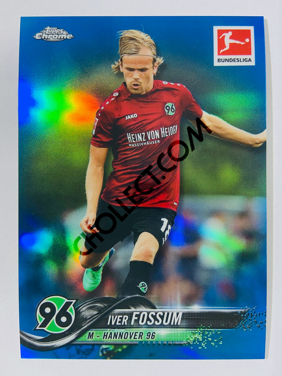 Iver Fossum - Hannover 96 2018-19 Topps Chrome Bundesliga #32 Blue 131/199