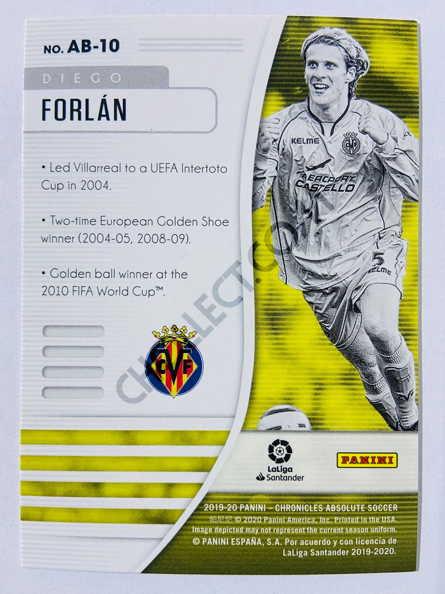 Diego Forlan - Villareal CF 2019-20 Panini Chronicles Absolute Orange Parallel #AB-10