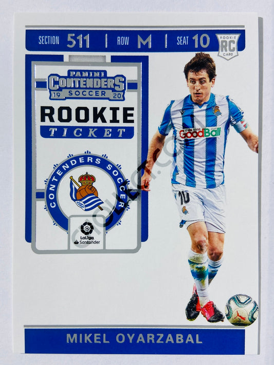 Mikel Oyarzabal - Real Sociedad de Futbol 2019-20 Panini Chronicles Contenders Rookie Ticket RC Rookie #RT-8