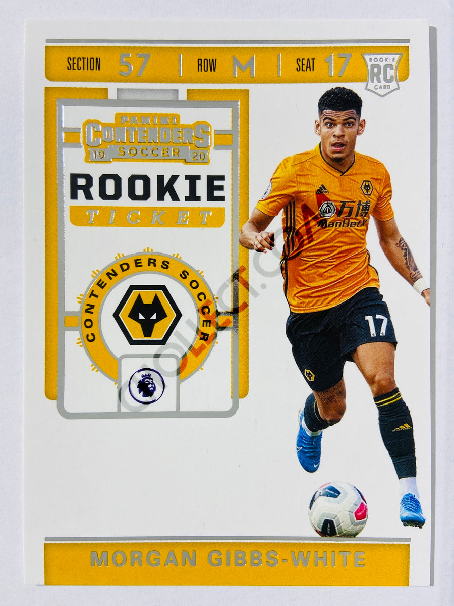 Morgan Gibbs-White - Wolverhampton Wanderers 2019-20 Panini Chronicles Contenders Rookie Ticket RC Rookie #RT-29