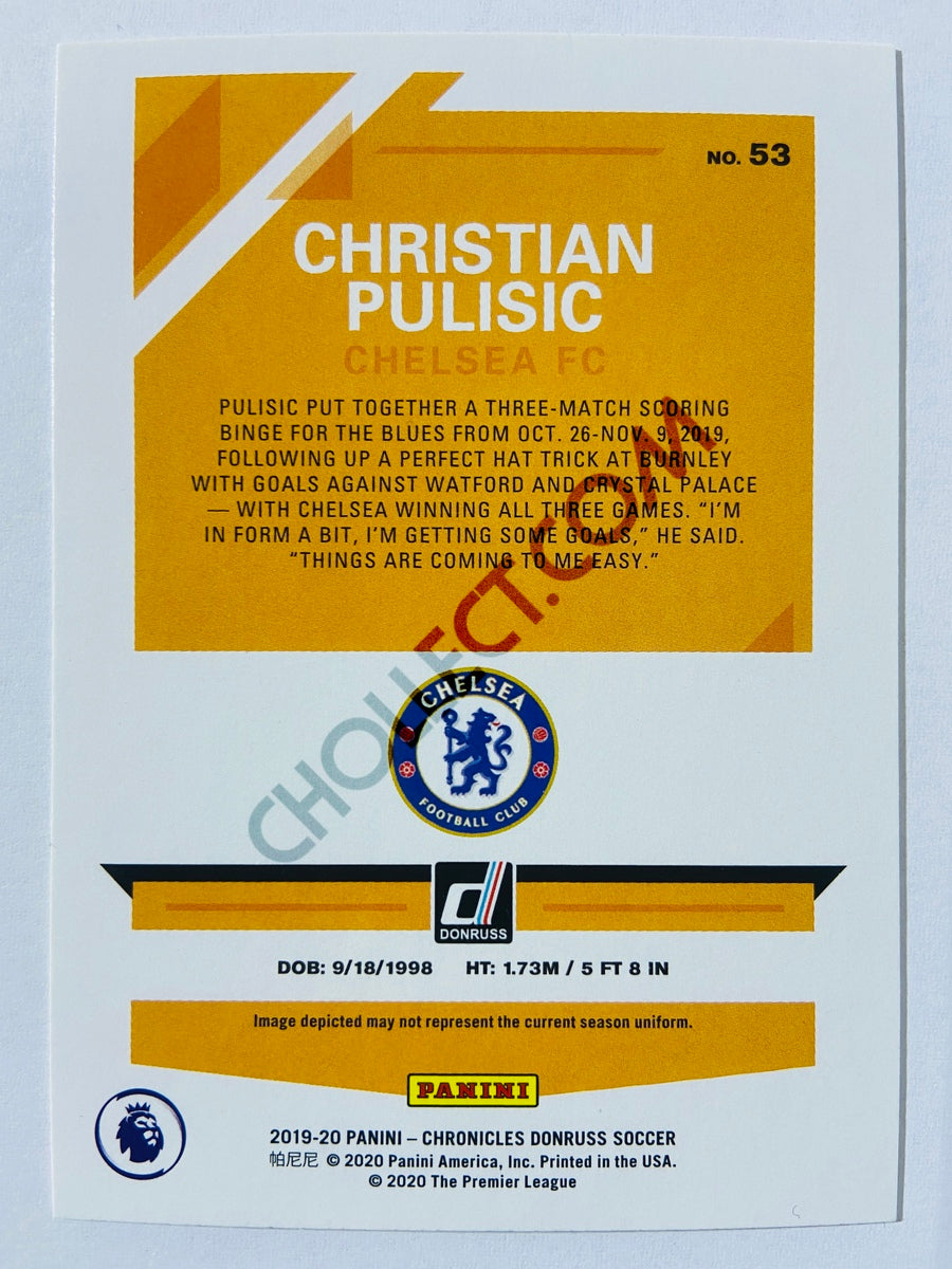 Christian Pulisic - Chelsea FC 2019-20 Panini Chronicles Donruss #53