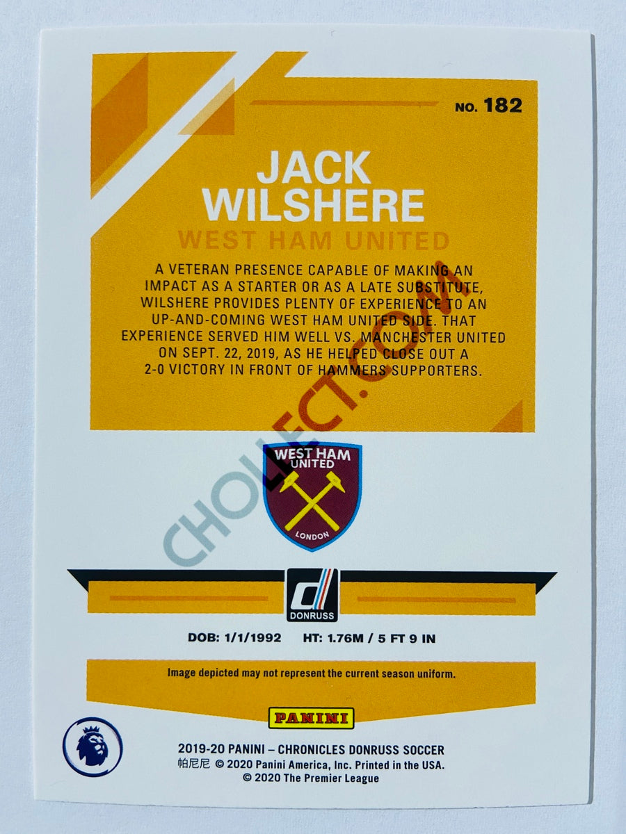 Jack Wilshere - West Ham United 2019-20 Panini Chronicles Donruss #182