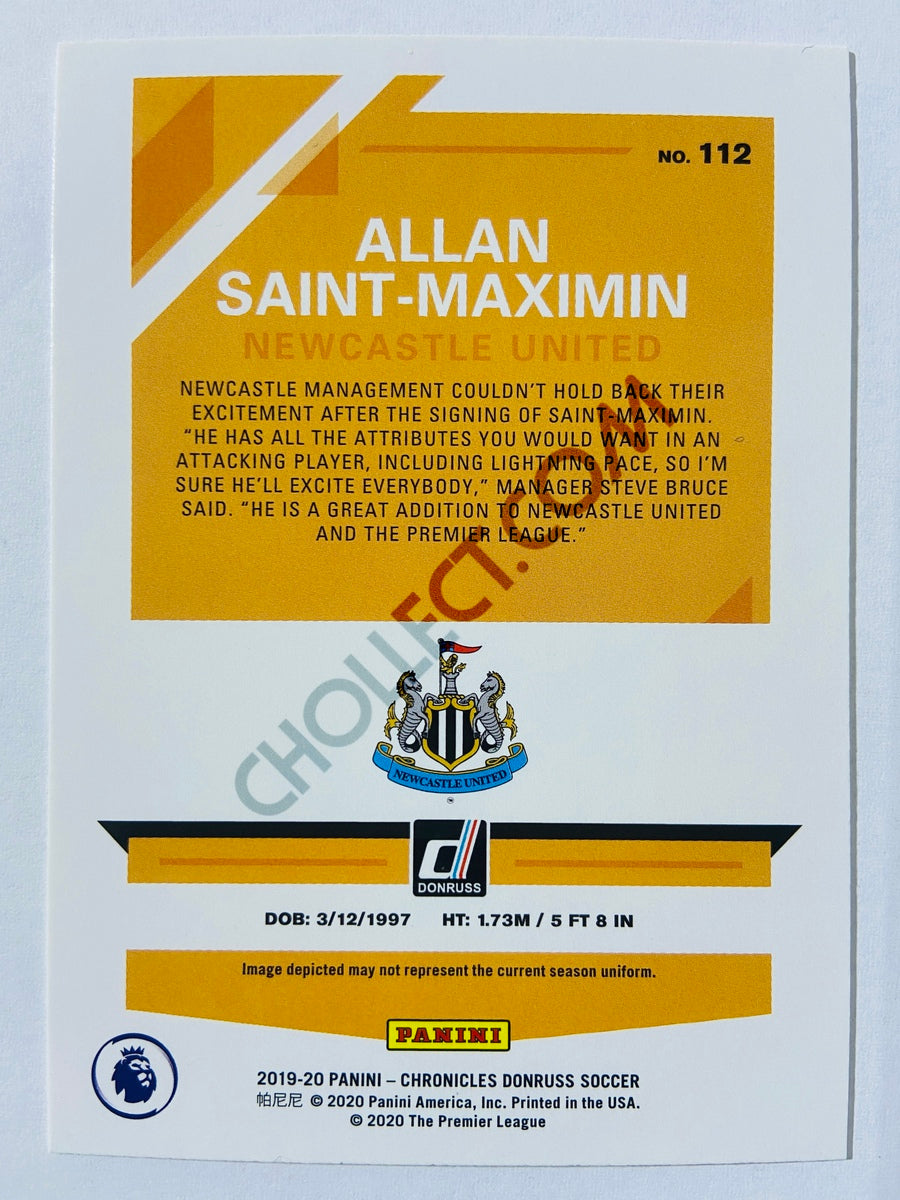 Allan Saint-Maximin - Newcastle United 2019-20 Panini Chronicles Donruss Rated Rookie #112