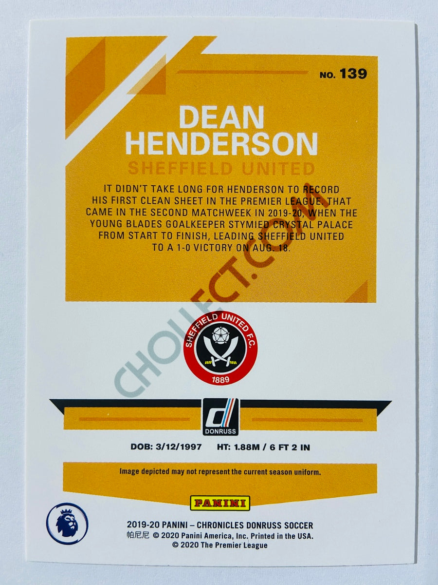 Dean Henderson - Sheffield United 2019-20 Panini Chronicles Donruss Rated Rookie #139