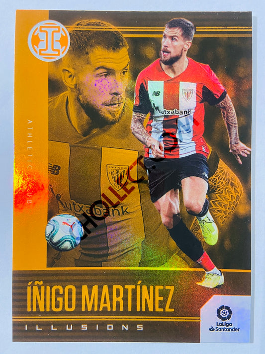 Inigo Martinez - Athletic Club Bilbao 2019-20 Panini Chronicles Illusions Orange Parallel #IL-2