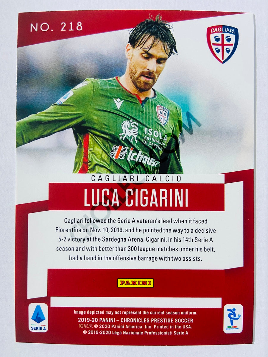 Luca Cigarini - Cagliari Calcio 2019-20 Panini Chronicles Prestige RC Rookie #218