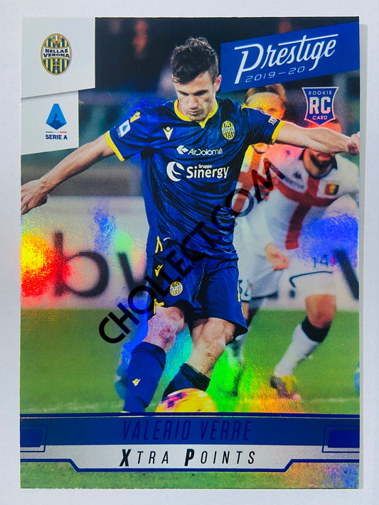 Valerio Verre - Hellas Verona FC 2019-20 Panini Chronicles Prestige Blue Xtra Points Parallel RC Rookie #235