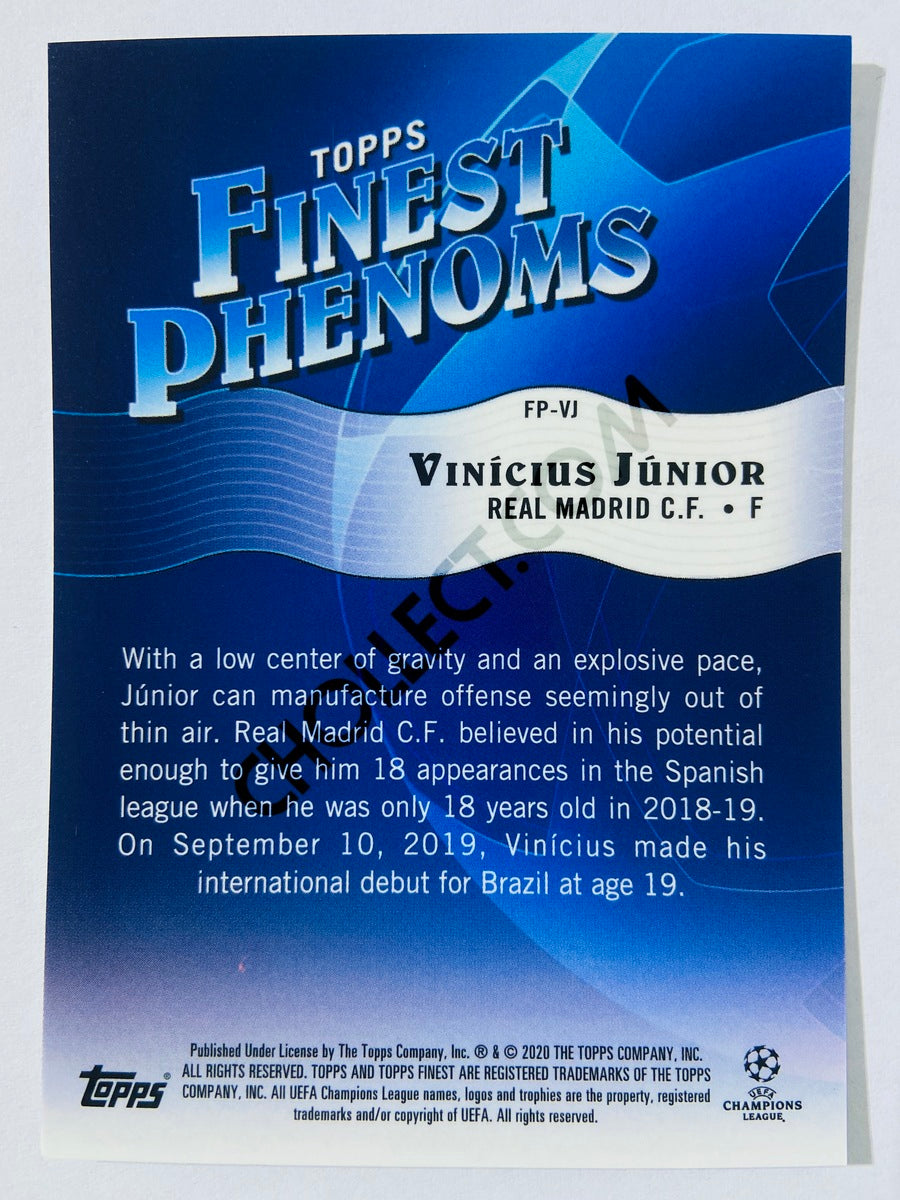 Vinicius Junior - Real Madrid CF 2019-20 Topps Finest Phenoms UCL #FP-VJ