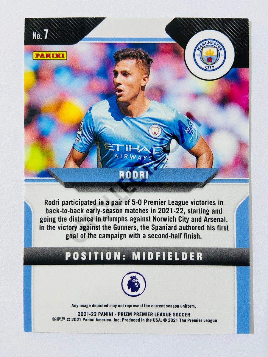 Rodri - Manchester City 2021-22 Panini Prizm Premier League #7