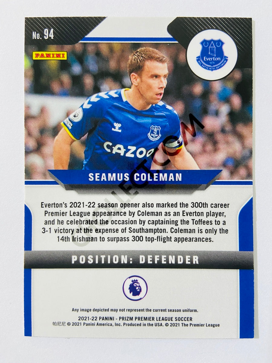 2021-22 Panini Prizm EPL Soccer #94 Seamus Coleman Everton, 44% OFF