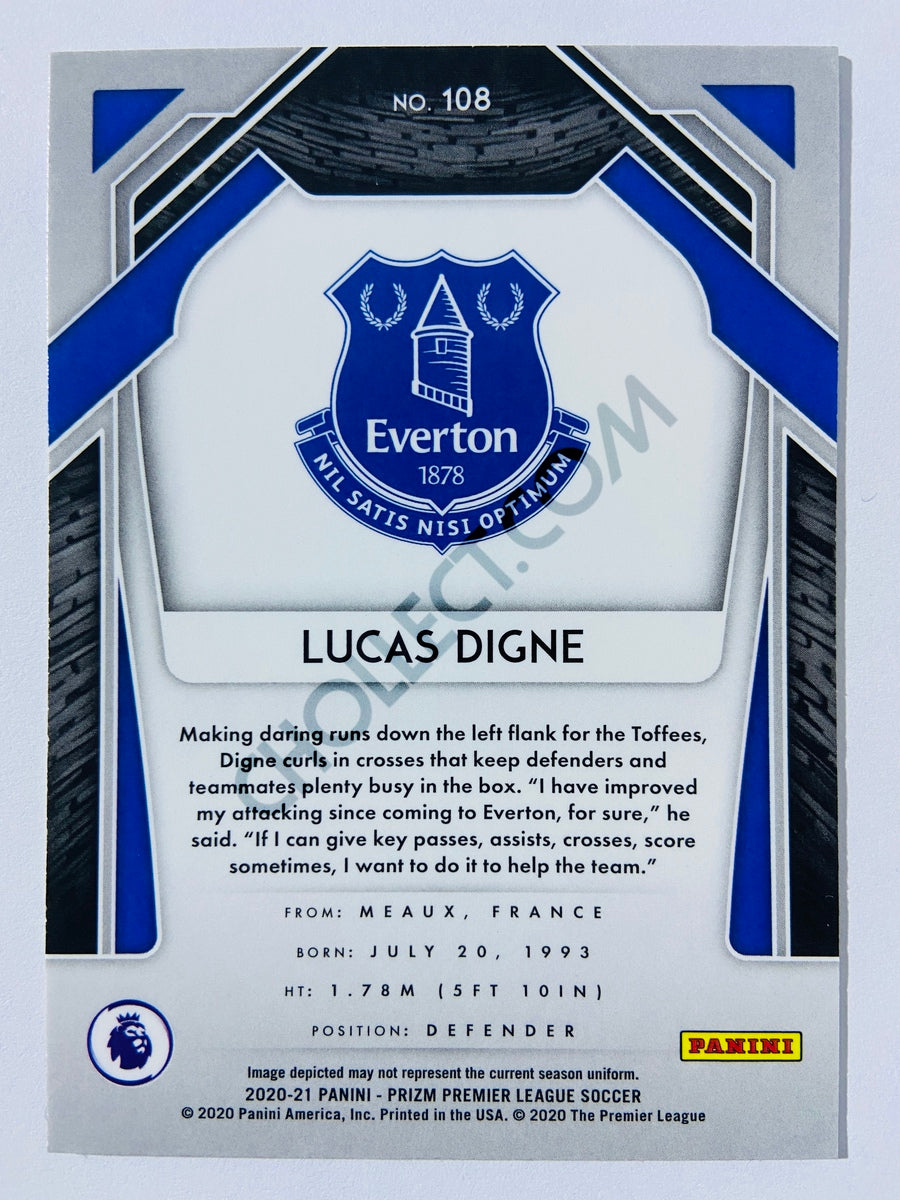 Lucas Digne - Everton 2020-21 Panini Prizm Premier League #108