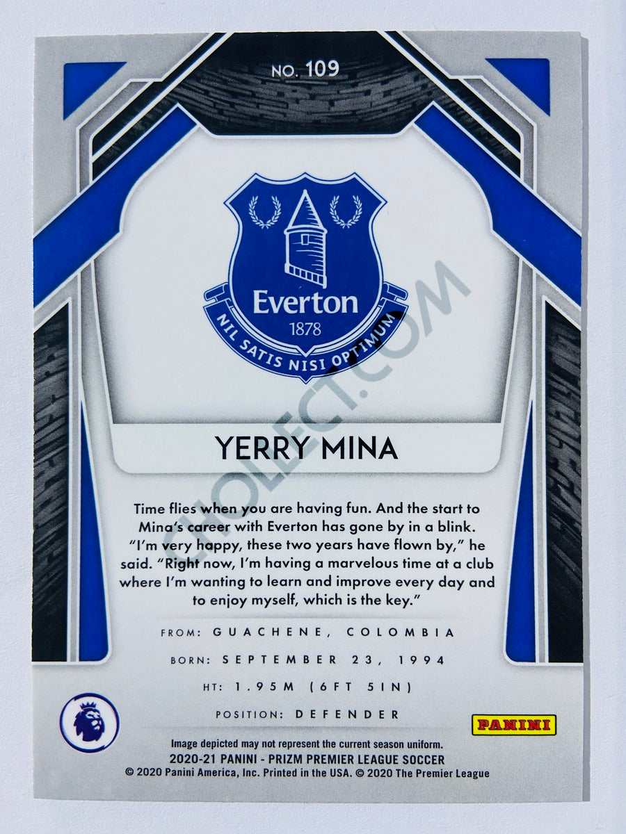 Yerry Mina - Everton 2020-21 Panini Prizm Premier League #109