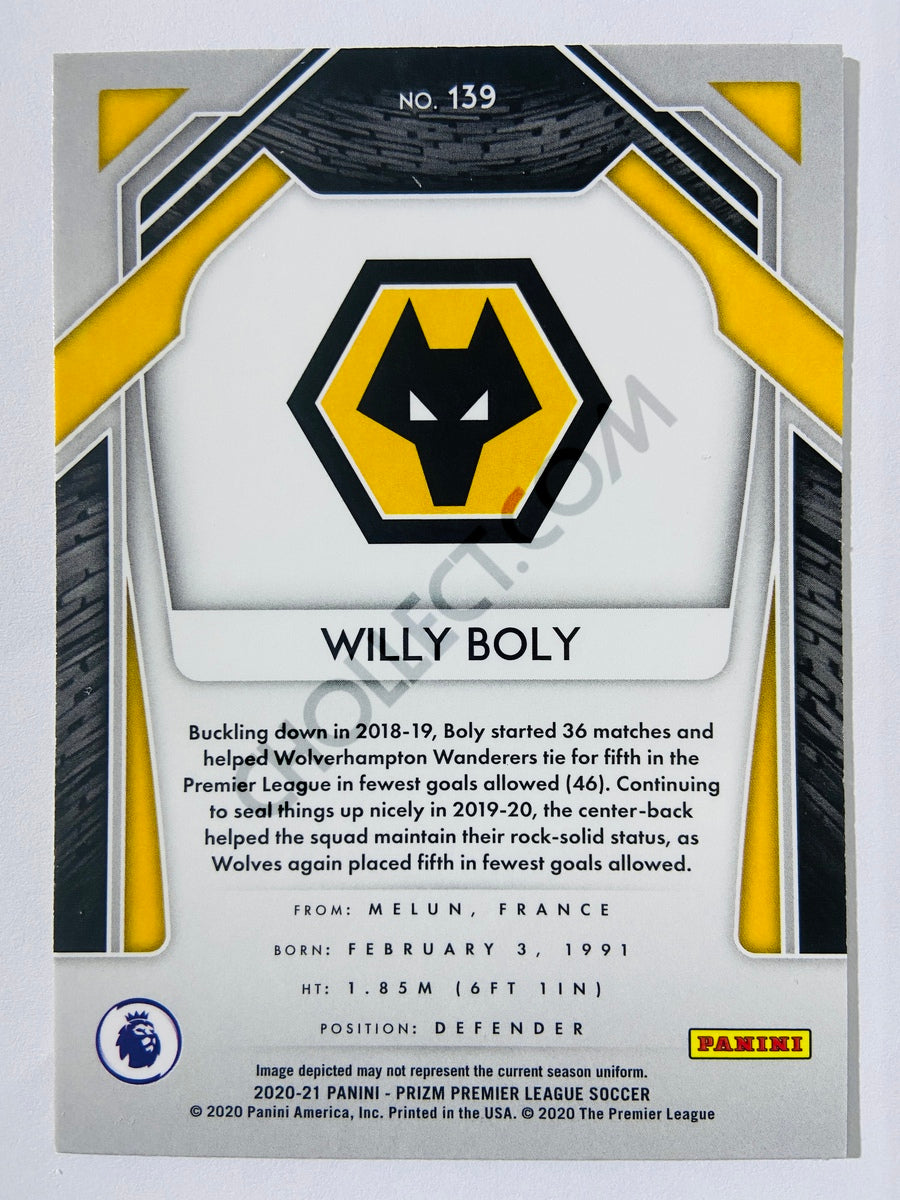 Willy Boly - Wolverhampton Wanderers 2020-21 Panini Prizm Premier League #139