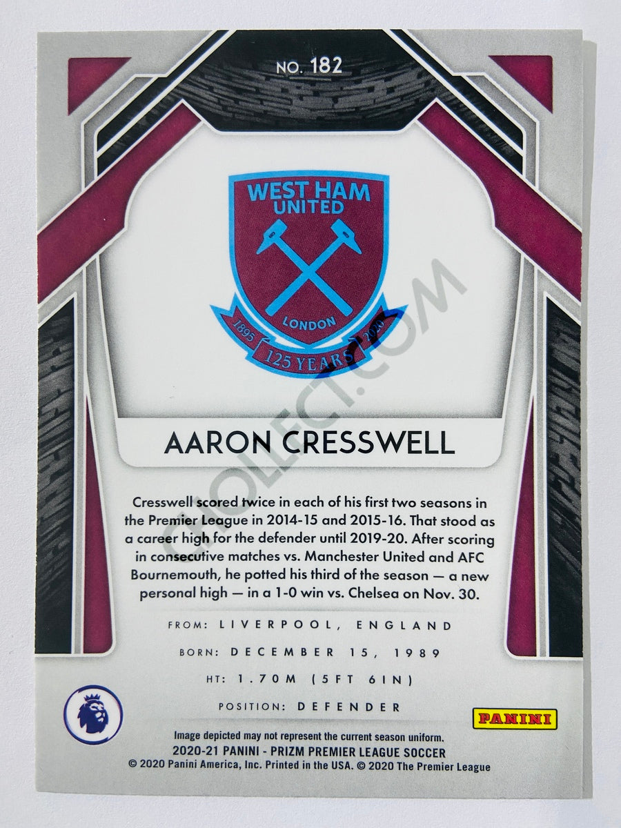 Aaron Cresswell - West Ham United 2020-21 Panini Prizm Premier League #182