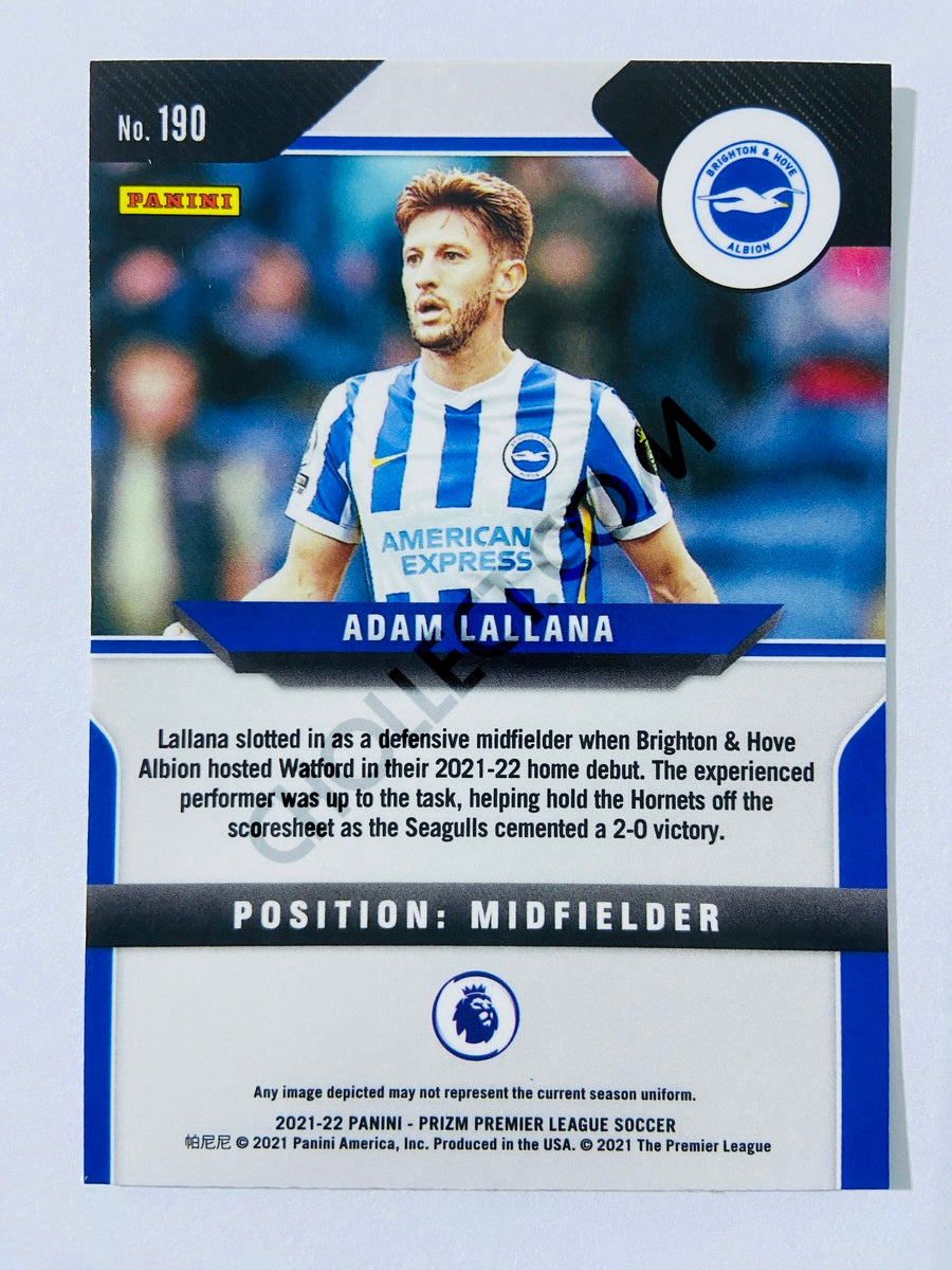 Adam Lallana - Brighton & Hove Albion 2021-22 Panini Prizm Premier League #190