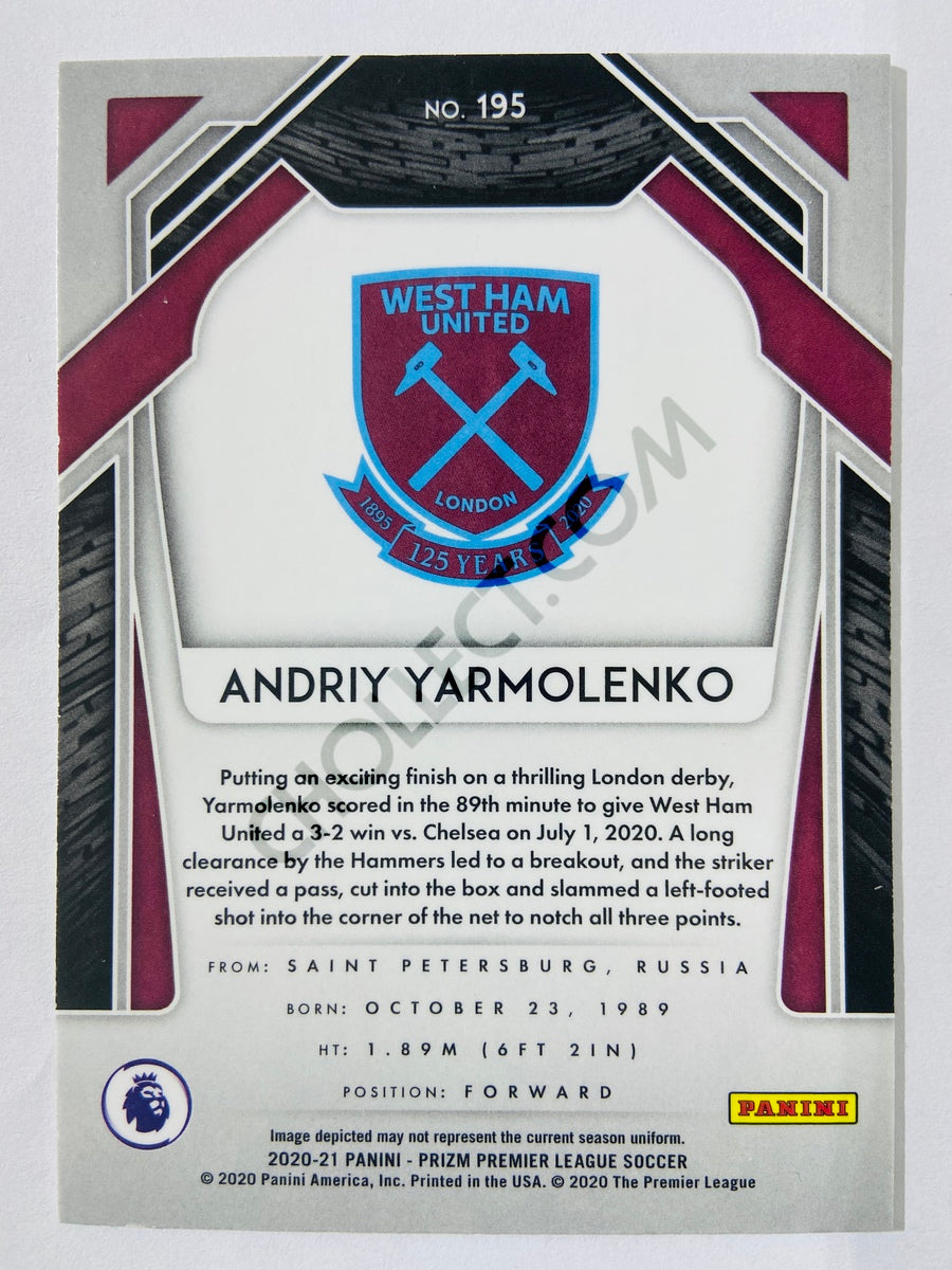 Andriy Yarmolenko - West Ham United 2020-21 Panini Prizm Premier League #195