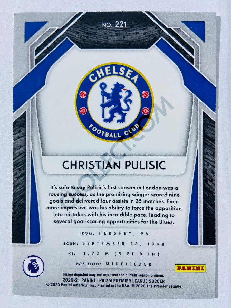 Christian Pulisic - Chelsea FC 2020-21 Panini Prizm Premier League #221