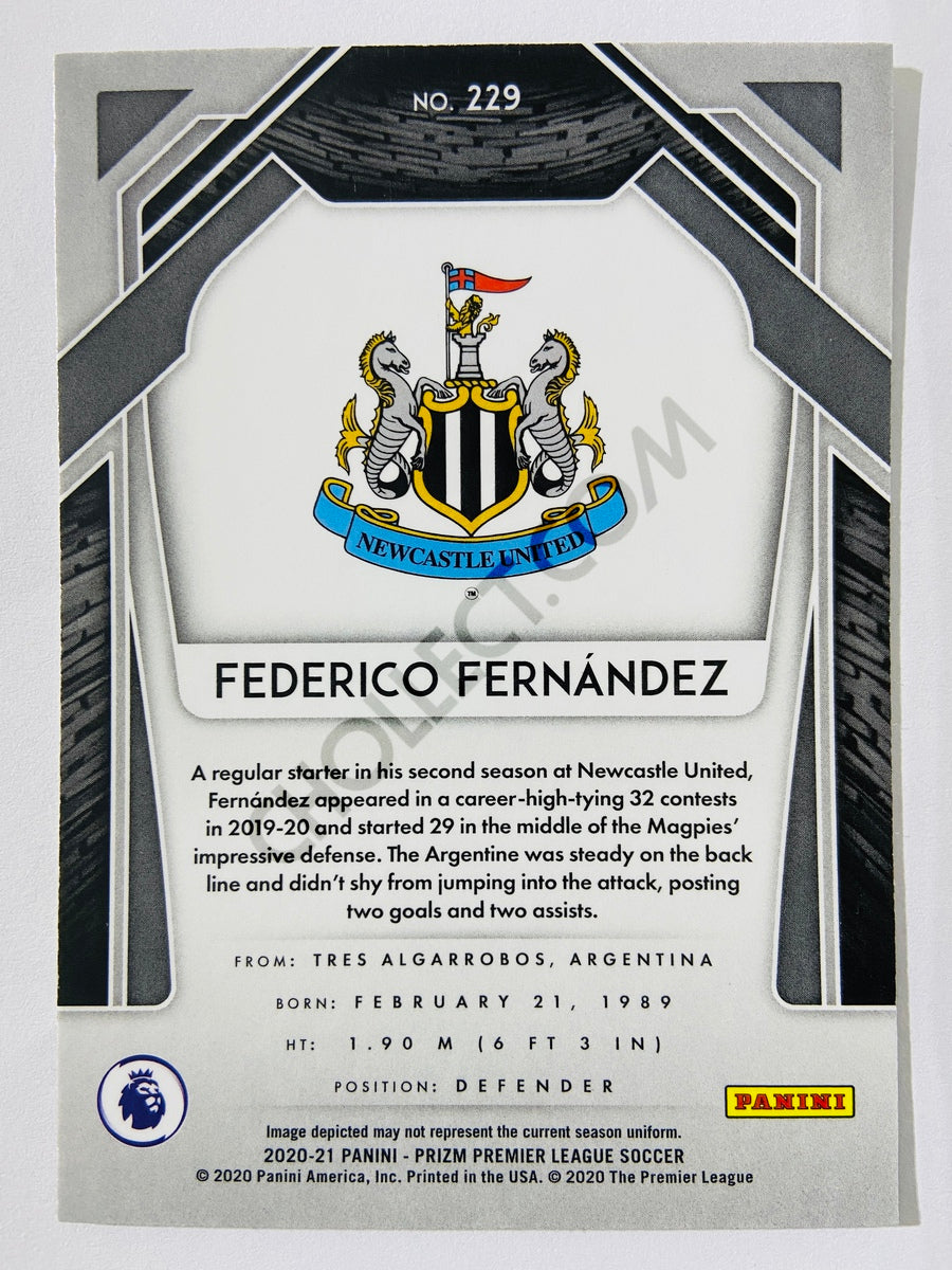 Federico Fernandez - Newcastle United 2020-21 Panini Prizm Premier League #229