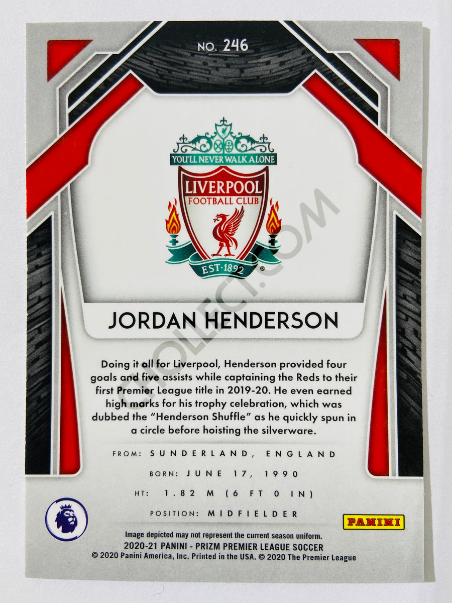 Jordan Henderson - Liverpool FC 2020-21 Panini Prizm Premier League #246