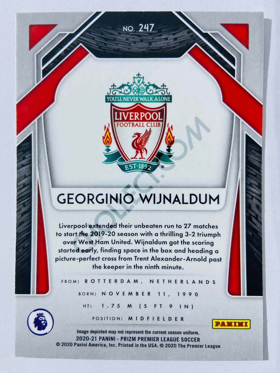 Georginio Wijnaldum - Liverpool FC 2020-21 Panini Prizm Premier League #247