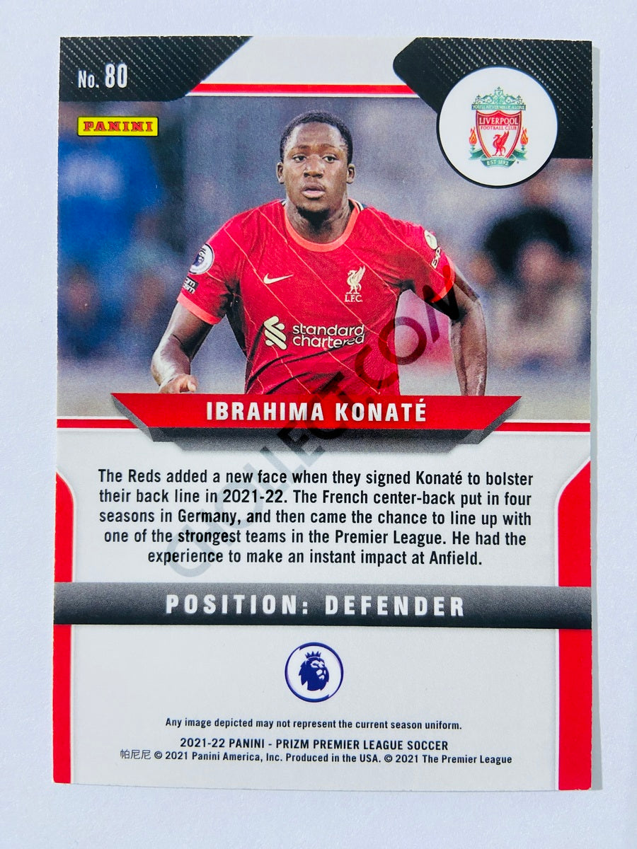 Ibrahima Konate - Liverpool FC 2021-22 Panini Prizm Premier League RC Rookie #80