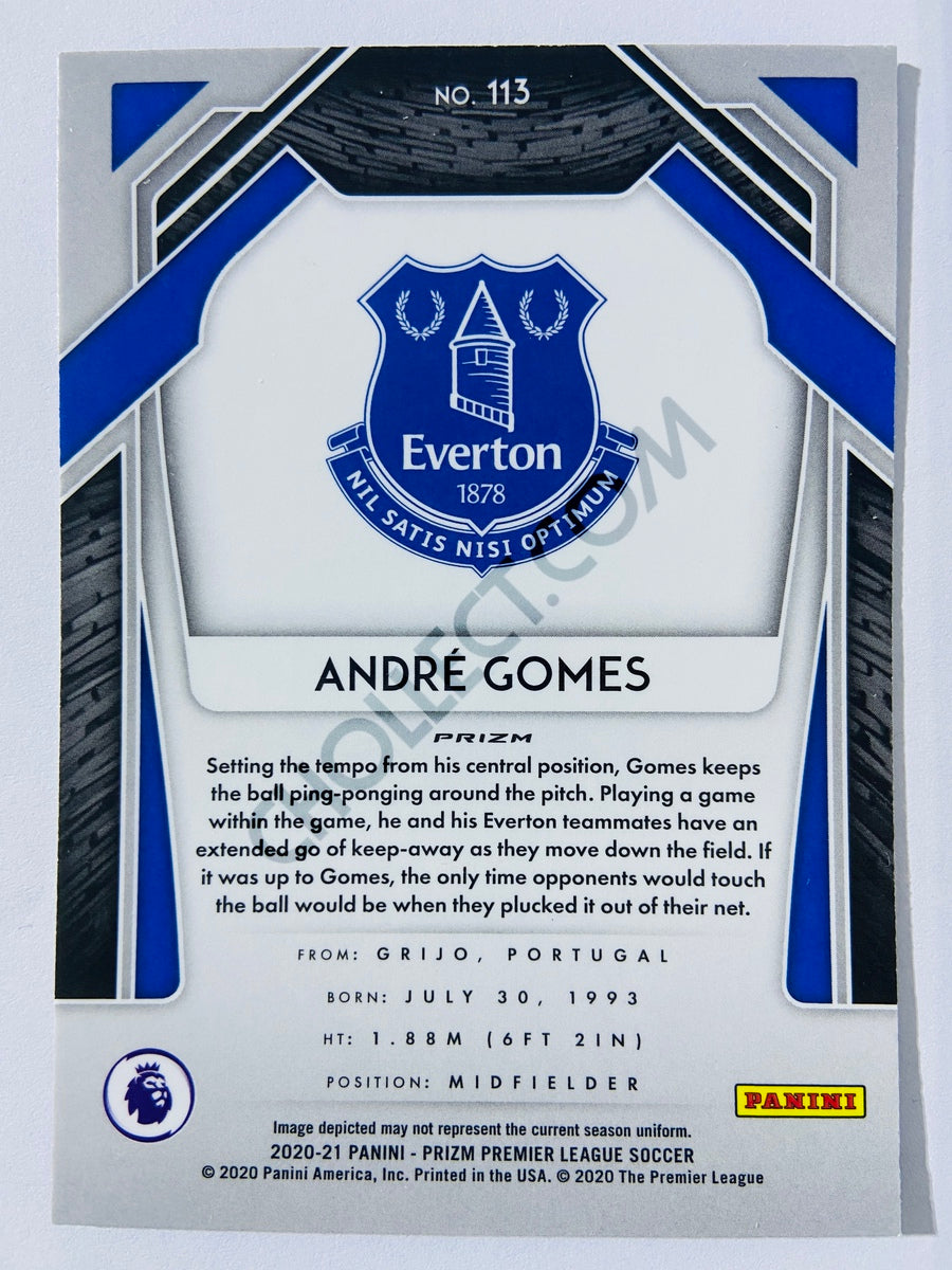 Andre Gomes - Everton 2020-21 Panini Prizm Premier League Blue Pulsar Parallel #113