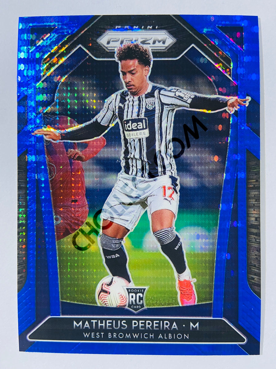 Matheus Pereira - West Bromwich Albion 2020-21 Panini Prizm Premier League Blue Pulsar Parallel RC Rookie #263