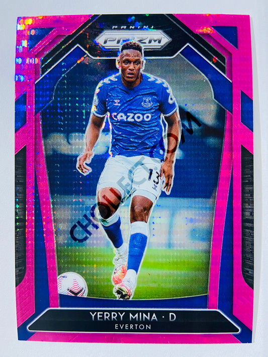 Yerry Mina - Everton 2020-21 Panini Prizm Premier League Pink Pulsar Parallel #109