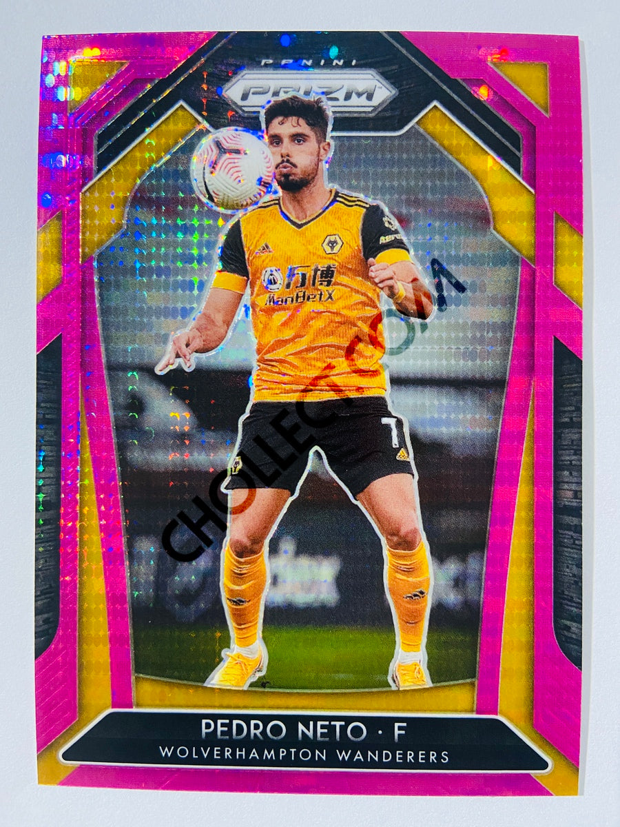 Pedro Neto - Wolverhampton Wanderers 2020-21 Panini Prizm Premier League Pink Pulsar Parallel #150