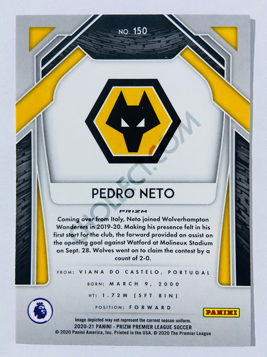 Pedro Neto - Wolverhampton Wanderers 2020-21 Panini Prizm Premier League Pink Pulsar Parallel #150