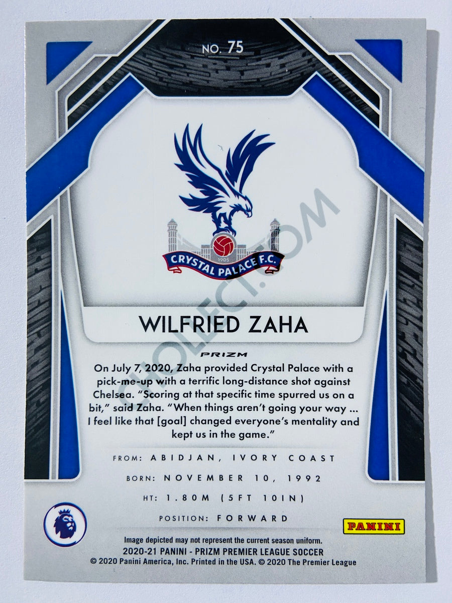 Wilfried Zaha - Crystal Palace 2020-21 Panini Prizm Premier League Red Pulsar Parallel #75