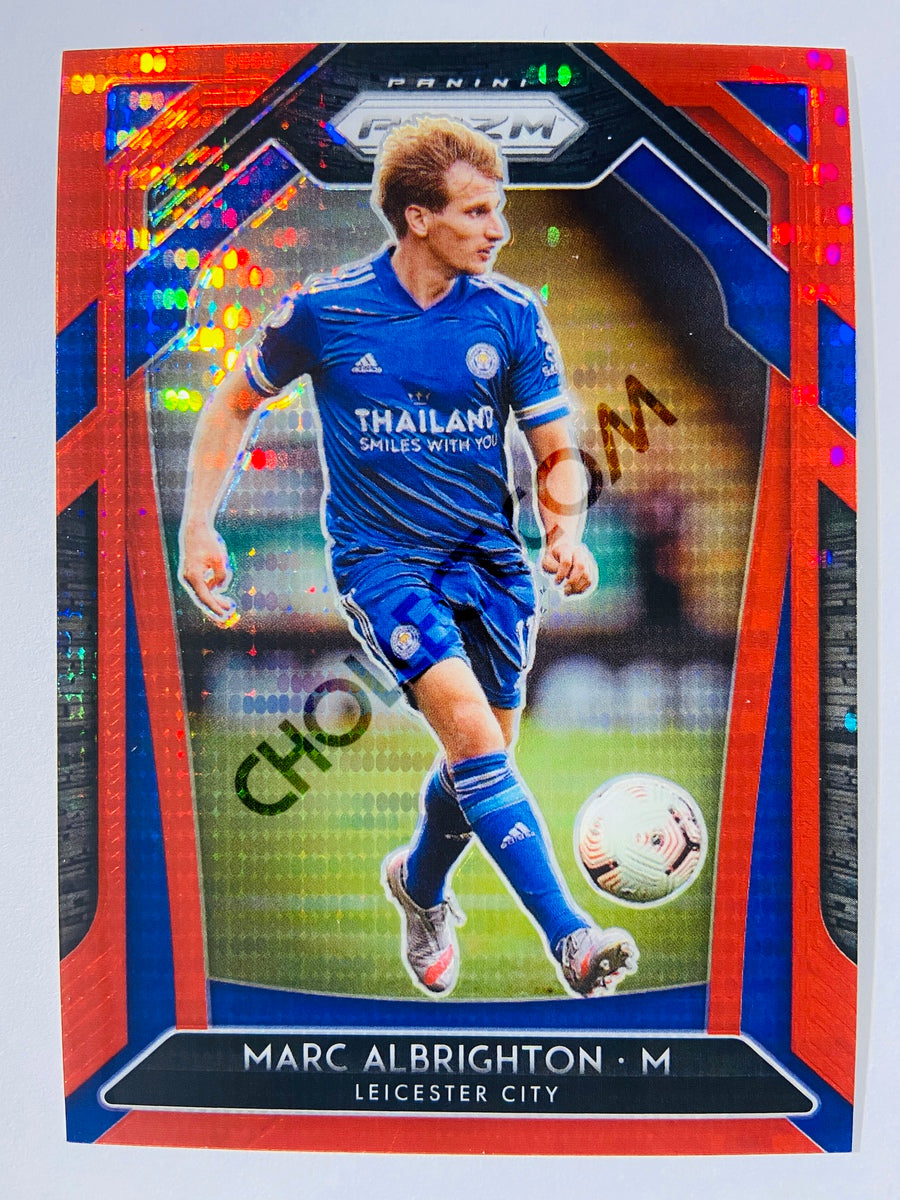 Marc Albrighton - Leicester City 2020-21 Panini Prizm Premier League Red Pulsar Parallel #125