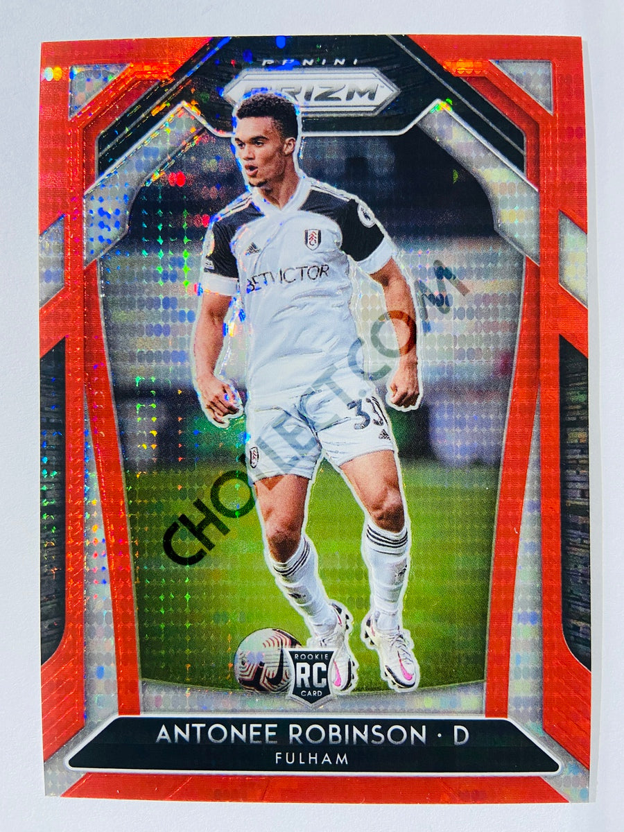 Antonee Robinson - Fulham 2020-21 Panini Prizm Premier League Red Pulsar Parallel RC Rookie #296