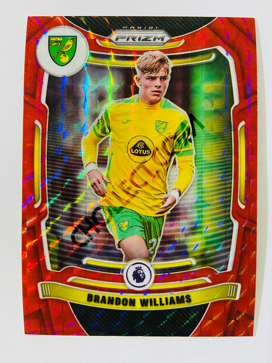 Brandon Williams - Norwich City 2021-22 Panini Prizm Premier League Red Mosaic #171