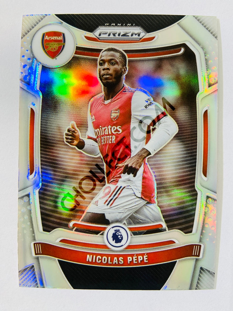 Nicolas Pepe – Arsenal 2021-22 Panini Prizm Premier League Silver Prizm #205