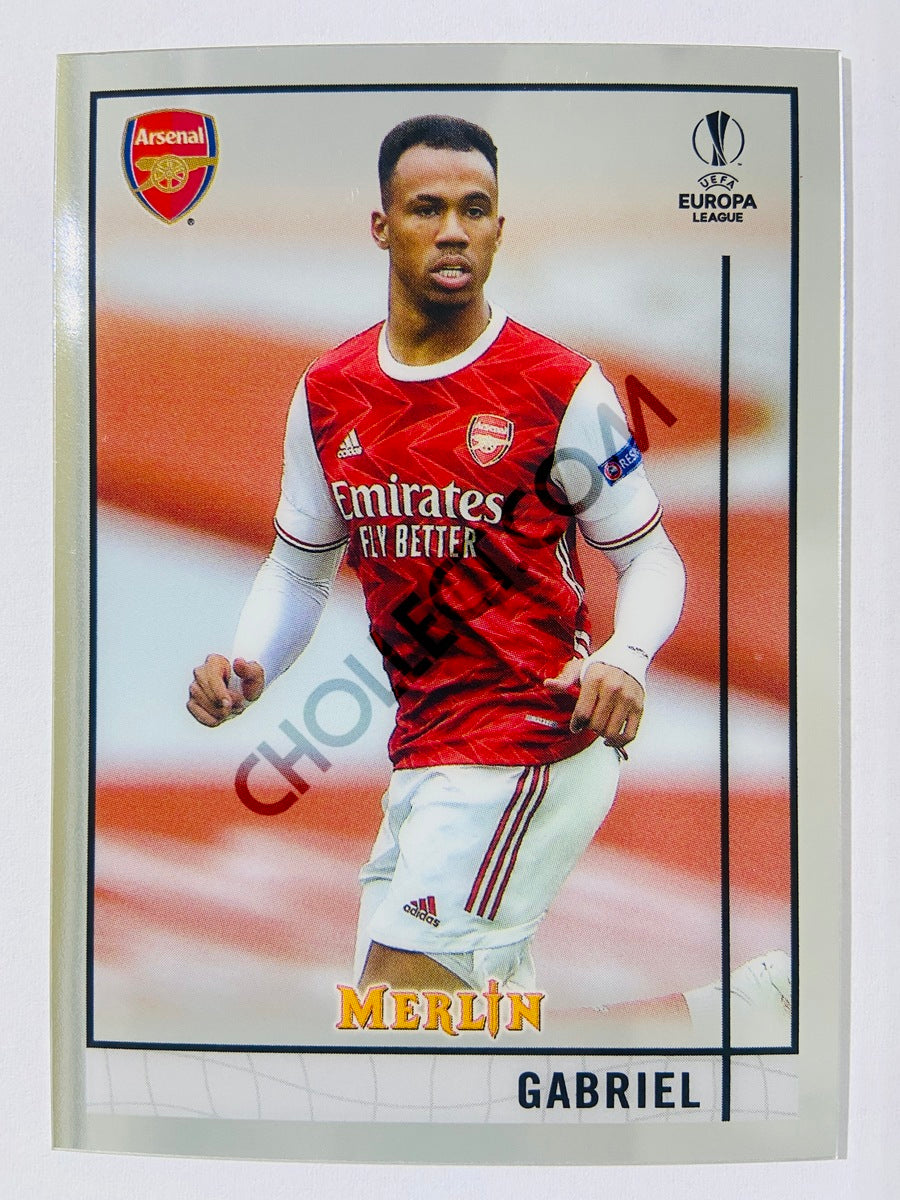 Gabriel - Arsenal FC 2020-21 Topps UEFA Europa League Merlin #7