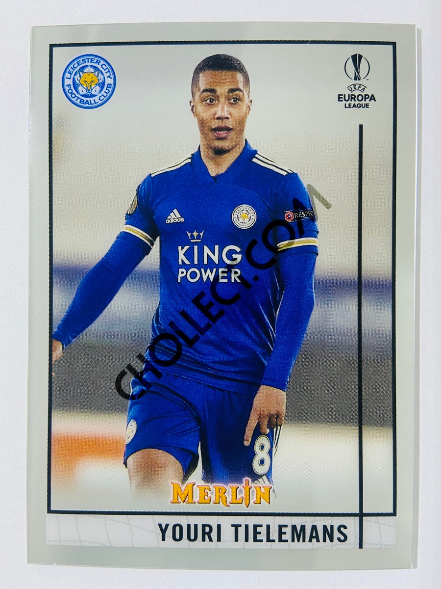 Youri Tielemans - Leicester City 2020-21 Topps UEFA Europa League Merlin #19