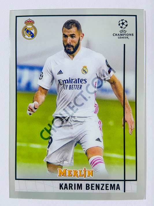 Karim Benzema - Real Madrid 2020-21 Topps UEFA Champions League Merlin #51