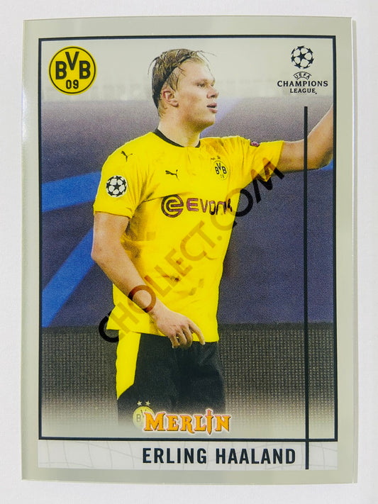 Erling Haaland - Borussia Dortmund 2020-21 Topps UEFA Champions League Merlin #65