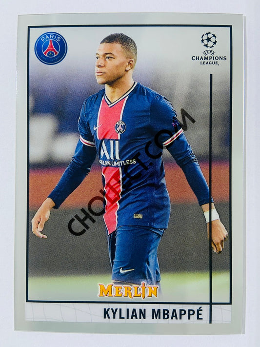 Kylian Mbappe - Paris Saint-Germain 2020-21 Topps UEFA Champions League Merlin #100