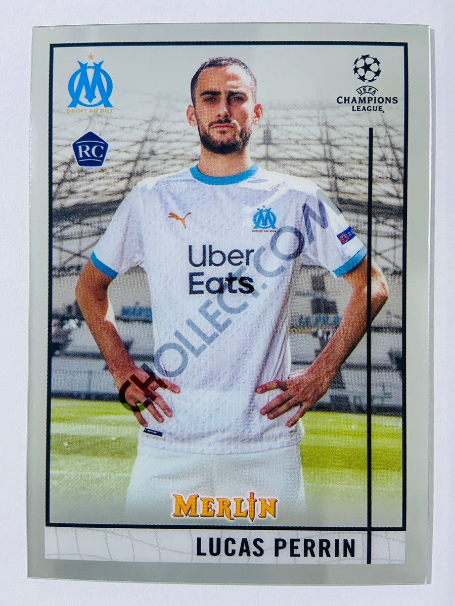 Lucas Perrin - Olympique de Marseille 2020-21 Topps UEFA Champions League Merlin RC Rookie #16