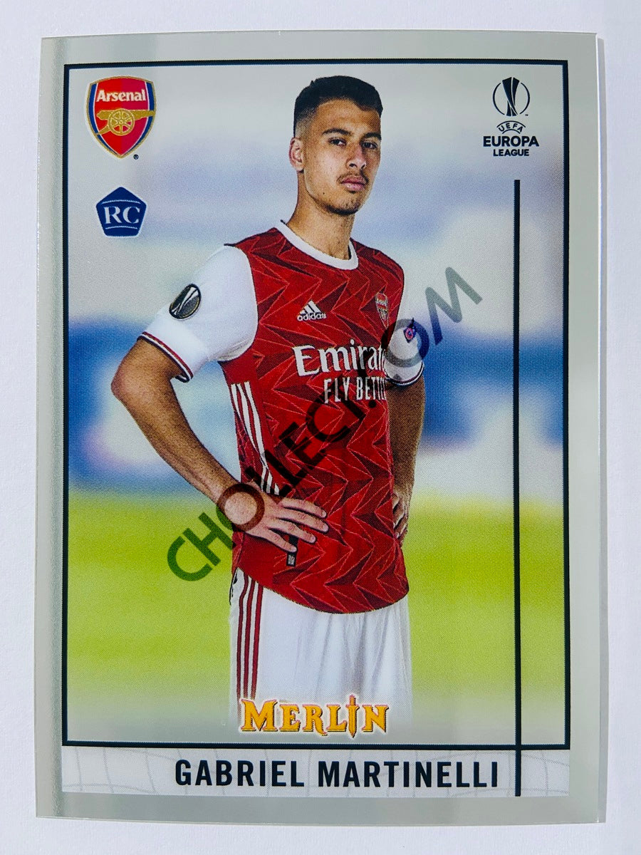 Gabriel Martinelli - Arsenal FC 2020-21 Topps UEFA Champions League Merlin RC Rookie #24