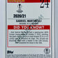 Gabriel Martinelli - Arsenal FC 2020-21 Topps UEFA Champions League Merlin RC Rookie #24