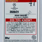 Noah Okafor - FC Salzburg 2020-21 Topps UEFA Champions League Merlin RC Rookie #45